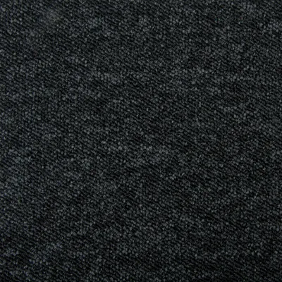 Produktbild von Teppichfliesen schwarz 50 x 50 cm Selbstliegende Teppichfliesen in Schlingen Qualität 5,4 mm dick für Büro und Geschäft
