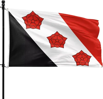 Produktbild von Gemeindeflagge Roosendaal, 90 x 150 cm, Polyester, für Fahnenmast