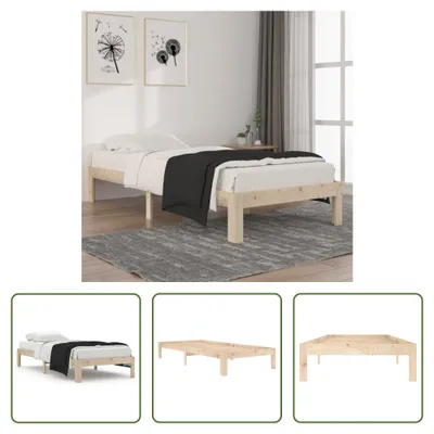 Produktbild von The Living Store Massivholzbett Kiefer 90x200 cm