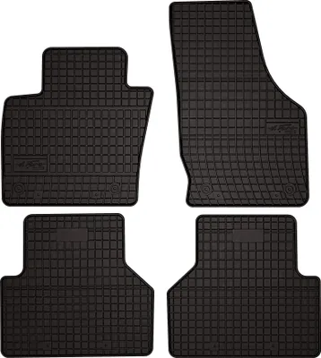 Immagine prodotto di Tappetini auto in gomma adatto per Audi Q3 I 8U (2011-2018, SUV) neri, set 4 pz, con fissaggi