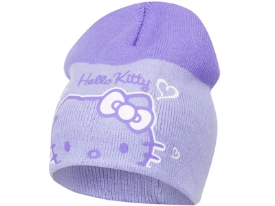 Zdjęcie produktu dla Fioletowa czapka dziecięca Hello Kitty - rozmiar 48
