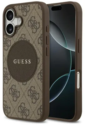 Obrázek produktu pro Guess 4G Circle Classic Logo MagSafe – Pouzdro iPhone 17 (Hnědá)