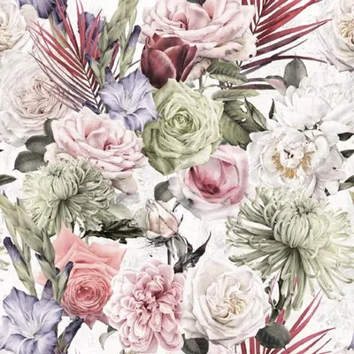 Produktbild von Servietten Papier 33x33cm 3-lagig schöne Blumen 20 Stück