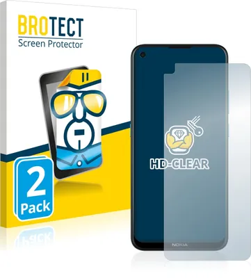 Produktbild von 2x Für Nokia 5.4 Schutzfolie BROTECT Displayschutz Display Schutz Folie Klar Transparent