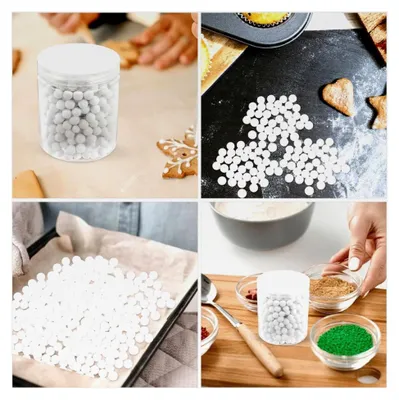 Produktbild von Keramik Kuchengewichte 800g Wiederverwendbare Runde Backbohnen für Blindbacken und Hausgemachtes Gebäck