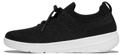Produktbild von FITFLOP FitFlop Super-Q Knit Slip-On Laced Sneakers SCHWARZ 42