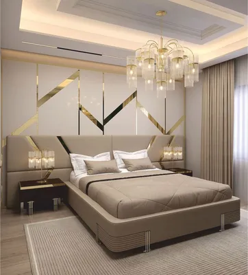 Produktbild von Casa Padrino Luxus Doppelbett Beige / Gold / Silber - Hotel & Schlafzimmer Möbel