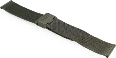 Produktbild von Timex Transcend Uhrenarmband Milanaise Edelstahl 18mm grau TW2T74000