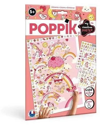 Produktbild von POPPIK - Kreativ Poster & Sticker Einhörner