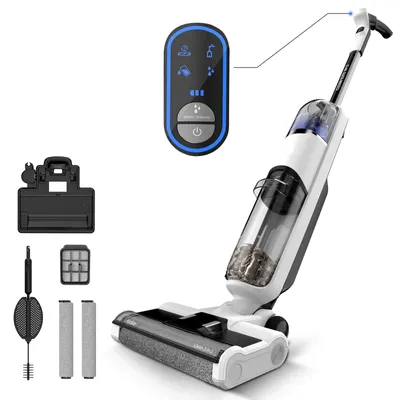 Immagine prodotto di Aspirapolvere senza fili - Pulitore 3-in-1 - Aspirapolvere con serbatoio per l'acqua - Aspirapolvere per superfici umide e asciutte - Leggero