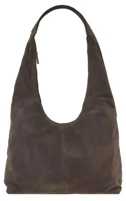 Produktbild von Bear Design Shopper Beuteltasche bequemer Schultergurt Velourleder brown