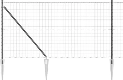 Immagine prodotto di vidaXL Recinzione in filo saldato con punte 10 x 1 m (L x A)