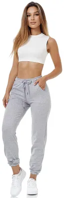 Imagen del producto de Pantalón de chándal para mujer Tazzio, modelo F300, color gris, talla XXL