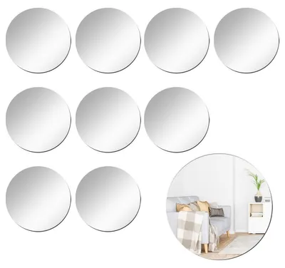 Immagine prodotto di Specchio adesivo rotondo Acrilico - 10 cm - 10 pezzi