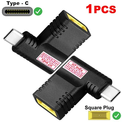 Produktbild von 90° 65W USB-C Typ-C auf DC-Netzteil-Ladeadapter converter für Lenovo Thinkpad T-Serie T450s, T460, T460s