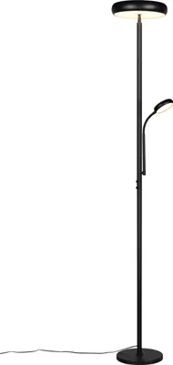 Obrázok produktu pre Stojacia lampa LED, stmievateľná, diaľkové ovládanie, čierna, H 183 cm