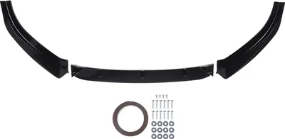 Zdjęcie produktu dla 3-częściowy zestaw body splittera przedniego zderzaka, ochrona przed kolizją, sportowy wygląd, dyfuzor spoilera, błyszcząca czerń