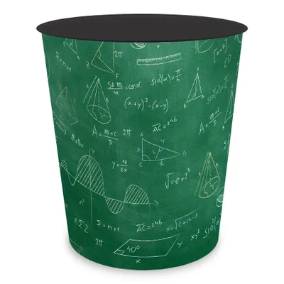 Produktbild von itenga Papierkorb für Kinder - Motiv Formeln - ca. 11 Liter