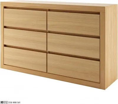 Obrázek produktu pro Kommode Massiv Sideboard Echt Holz Kommoden Eiche Schrank Massivem Schränke