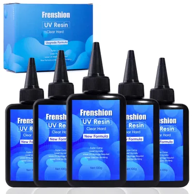 UV-Hars 5x100 g kristallklar für Schmuck & Basteln