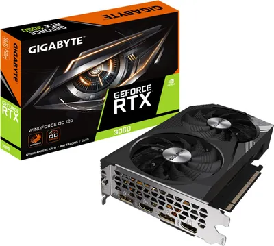 Zdjęcie produktu dla RTX 3060 Windforce OC 12G NVIDIA GeForce RTX 3060 12 GB GDDR6