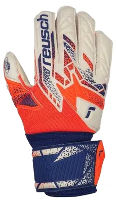 Obrázok produktu pre Reusch – detské brankárske rukavice „Attrakt Silver“ PP10525 (5,5) (oranžová/modrá/biela)
