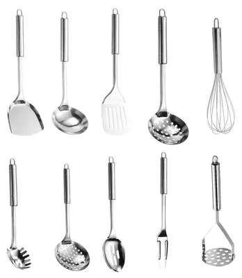 Obrázek produktu pro Omgoods – Sada 10 kuchyňských pomůcek – stěrka, lžíce a další