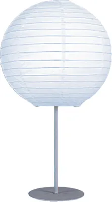 Image de Näve Leuchten Lampe de table en papier "Yokohama" Lampe de table en papier "Yokohama" Lampes de table - Lampe de table en papier "Yokohama", lampe de table en métal et papier en blanc, 39 cm de hauteur, Ø 21 cm, douille E14