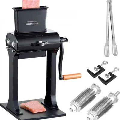 Image de Hachoir à viande métallique en acier inoxydable 420 pour steaks, poulet, bœuf, rôti de porc – Cuisine, ménage, restaurant, accessoires de cuisine