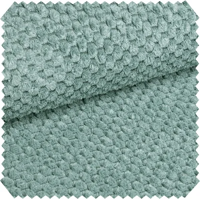 Produktbild von novely® ZEVEN Plüschiger Möbelstoff in Cord-Optik - Ultraweicher Polsterstoff mit Kachelmuster - Extrem Robuster Bezugstoff - Pflegeleichte Meterware 1lfm - Farbe: 06 Mint