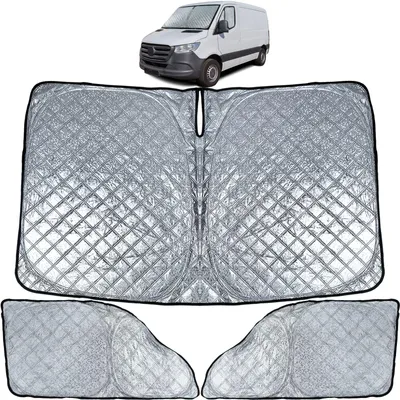 Für Mercedes Sprinter W907 W910 2018- Sonnenschutz Verdunklung 3-teilig Thermo in der Farbe von Carparts-Online GmbH