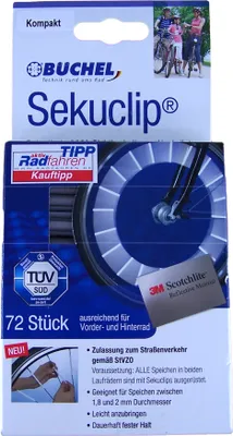 Produktbild von Sekuclips Büchel Speichenstrahler Reflektoren 72 Stück reflektierende Scheibe