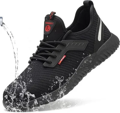 Produktbild von Sicherheitsschuhe fš¹r Damen und Herren, Stahlkappenschuhe, ultraleicht und unverwš¹stlich, atmungsaktiv, Unisex-Sicherheitsschuhe, Gr??e 38 EU, 24 cm