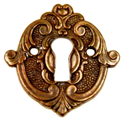 Produktbild von Schlüsselschild aus ZAMAC Metall mit antiker Patina