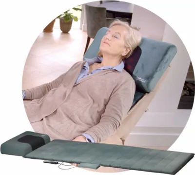 Produktbild von eZwell Remedy Massage Massagematte Vibration Shiatsu Wärmetherapie Ganzkörper 170 cm x 55 cm