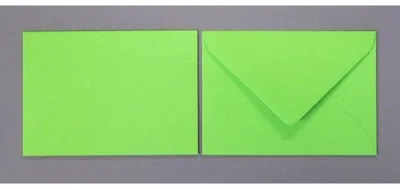Produktbild von Briefumschläge 80x114mm (DIN C7) 120g/qm gummiert VE=100 Stück grüner apfel