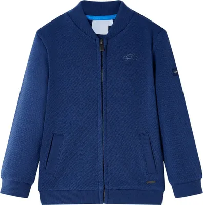 Produktbild von Kinder-Sweatshirt mit Reißverschluss Marineblau 104