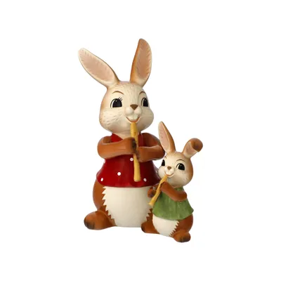 Produktbild von Goebel Ostern Osterhasen 'ST S Flötenduo 15' 2022 - 11.00 / 8.00 / 15.00