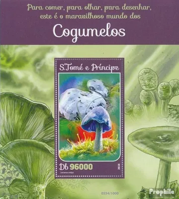Produktbild von Briefmarken Sao Tome e Principe 2016 Mi Block 1174 (kompl. Ausgabe) postfrisch Pilze