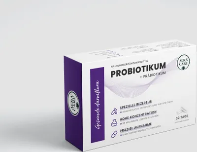 Produktbild von AuraCare® Probiotikum + Präbiotikum - Darmflora 30 Kapseln