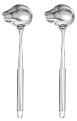 Suppenkelle aus Edelstahl, 2 Stück, spülmaschinengeeignet, 30,2 cm