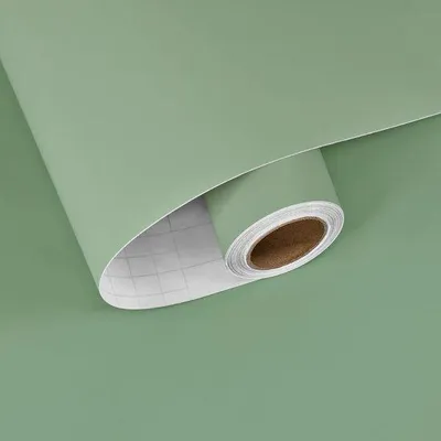 Zdjęcie produktu dla Zielona samoprzylepna taśma dekoracyjna do ścian i mebli, 60 x 300 cm
