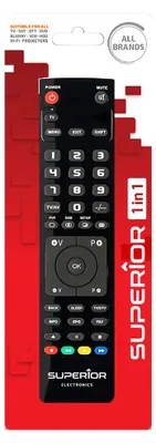 Zdjęcie produktu dla Superior Electronics Superior Slim, TV, Naciśnij przyciski, Czarny