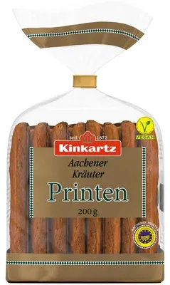 Produktbild von Kinkartz Aachener Kräuterprinten Lebkuchen nach Tradition 200g