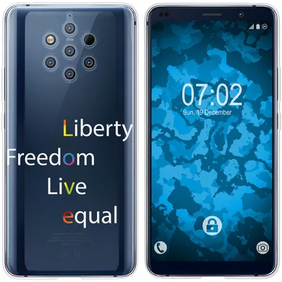 Produktbild von PhoneNatic Case kompatibel mit  Nokia 9 PureView Silikon-Hülle pride Wörter M2