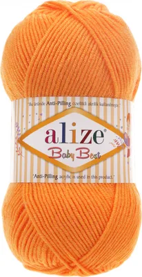 Produktbild von 100g Strickgarn ALIZE Baby Best uni Babywolle Wolle Antipilling, freie Farbwahl