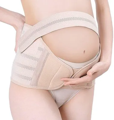 Productafbeelding van Comfortabele Zwangerschapsgordel 3-in-1 Buikondersteuning Taille Rug Verstelbaar