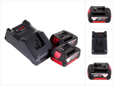 Zdjęcie produktu dla Bosch 1 600 A01 9S0, Zestaw bateria i ładowarka, Litowo-jonowa (Li-Ion), 4 Ah, 18 V, Bosch, Czarny
