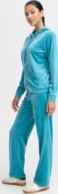Produktbild von b.young BYMita Damen Jogginganzug 2er Set Freizeitanzug Trainingsanzug mit Kapuze Reißverschluss Kängurutasche Tunnelzug Regular fit