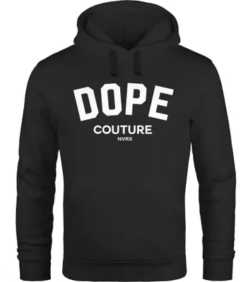 Produktbild von Hoodie Herren DOPE COUTURE Kapuzen-Pullover Männer Neverless® schwarz 4XL